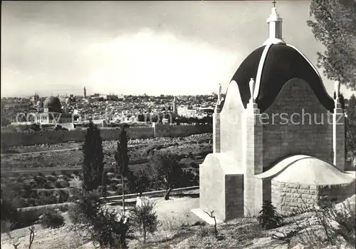 Jerusalem Yerushalayim Kapelle des Dominus flevit Kat. Israel