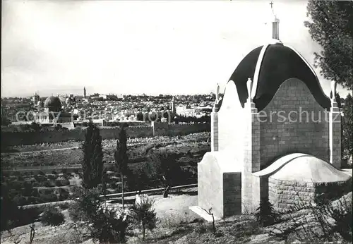 Jerusalem Yerushalayim Kapelle von Dominus flevit Kat. Israel