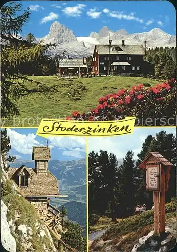 Groebming Steiermark Bruennerhuette am Stoderzinken mit Hohem Dachstein Kat. Groebming