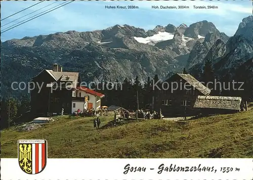 Gosau Oberoesterreich Gablonzerhaus Kat. Gosau Salzkammergut