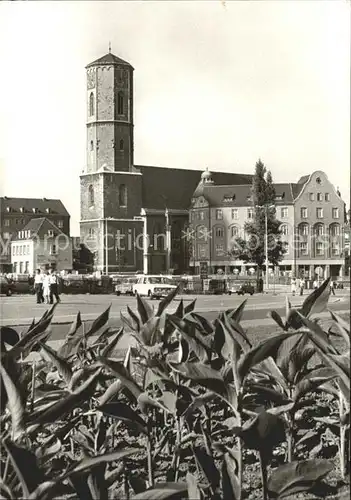 Jena Markt mit Stadtkirche Kat. Jena