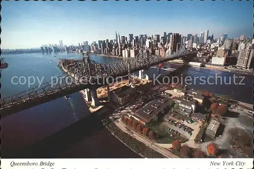 New York City Fliegeraufnahme Queensboro Bridge / New York /