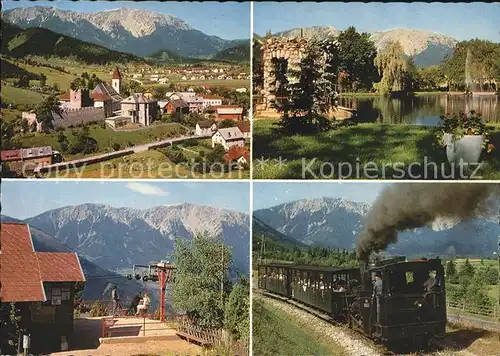 Puchberg Schneeberg mit Schneeberg Kurpark Zahnradbahn Hochschneeberg Kat. Puchberg am Schneeberg