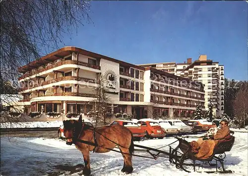Luetzenhardt Sonnenhof Hotel und Pferdeschlitten Kat. Waldachtal
