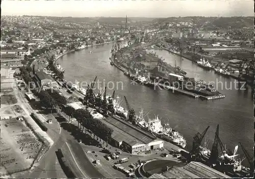 Rouen Fliegeraufnahme Port Kat. Rouen