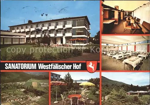 Reinhardshausen Sanatorium Westfaelischer Hof Kat. Bad Wildungen