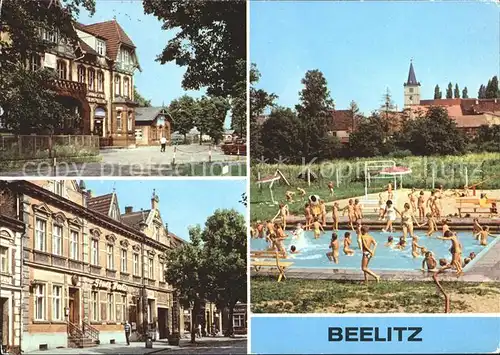 Beelitz Mark Schwimmbad HO Gaststaette Stadt Beelitz / Beelitz /Potsdam-Mittelmark LKR