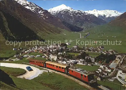 Andermatt mit Oberalpbahn Kat. Andermatt