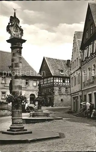 Kronach Oberfranken Oberer Markt mit Scharfem Eck Kat. Kronach