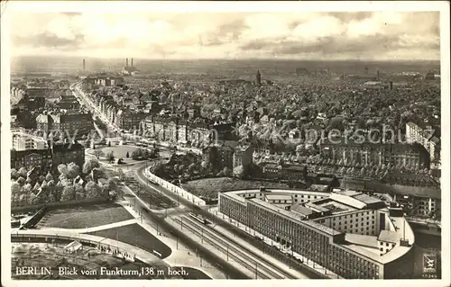 Berlin Blick vom Funkturm Kat. Berlin