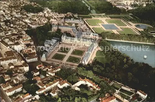 Fontainebleau Seine et Marne Vue aerienne Kat. Fontainebleau