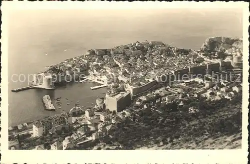 Dubrovnik Ragusa Fliegeraufnahme Kat. Dubrovnik