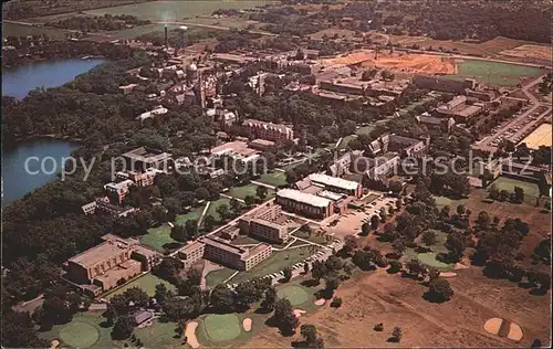 South Bend Indiana Campus of the University of Notre Dame Air view / South Bend /