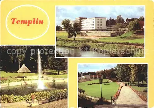 Templin FDGB Erholungsheim Salvador Allende im Buergergarten Kat. Templin