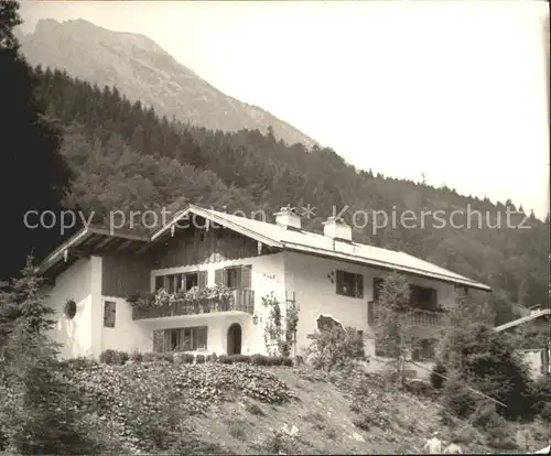 Ramsau Berchtesgaden Gaestehaus Goellblik Kat. Ramsau b.Berchtesgaden