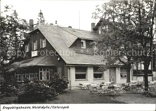 Dippoldiswalde Osterzgebirge Erzgebirgsbaude Waldidylle Kat. Dippoldiswalde