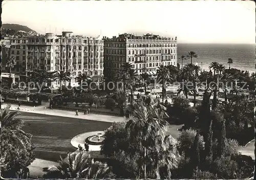 Nice Alpes Maritimes Le jardin Albert et les grands Hotel Kat. Nice