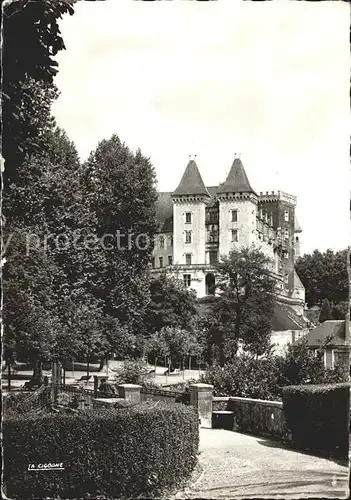 Pau Le Chateau vu du parc Kat. Pau