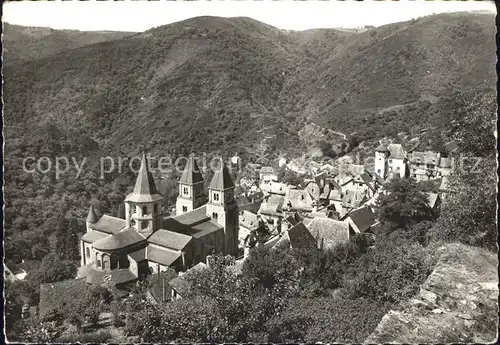 Conques Aveyron Vue plongeante des Combes Kat. Conques