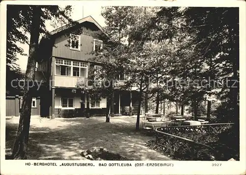 Bad Gottleuba Berggiesshuebel HO Berghotel Augustusberg Kat. Bad Gottleuba Berggiesshuebel