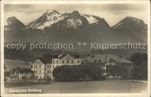 Stroebing Oberbayern Sanatorium Kat. Bad Endorf