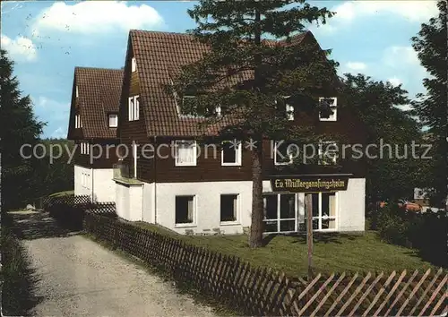 Hahnenklee Bockswiese Harz Muettergenseungsheim Haus Tannenhof Kat. Goslar