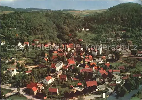 Muggendorf Fraenkische Schweiz Fliegeraufnahme Kat. Wiesenttal