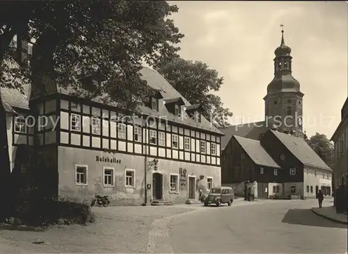 Geising Erzgebirge Ratskellerpartie Kat. Geising Osterzgebirge