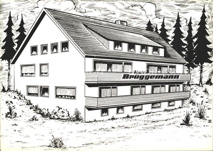 Altenau Harz Haus Brueggemann Zeichnung Kat Altenau Nr Ke94473