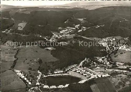 Bad Grund Harz Fliegeraufnahme Moorheilbad Kat. Bad Grund (Harz)