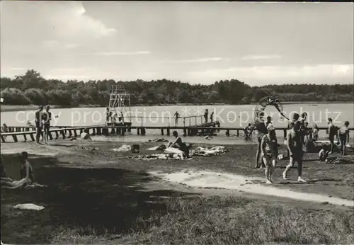 Wesenberg Mecklenburg Freibad am Grossen Weissen See Kat. Wesenberg Mecklenburg