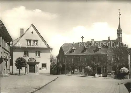 Hecklingen Stassfurt Rathaus Sparkasse Kat. Hecklingen Stassfurt