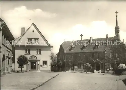 Hecklingen Stassfurt Rathaus und Sparkasse Kat. Hecklingen Stassfurt