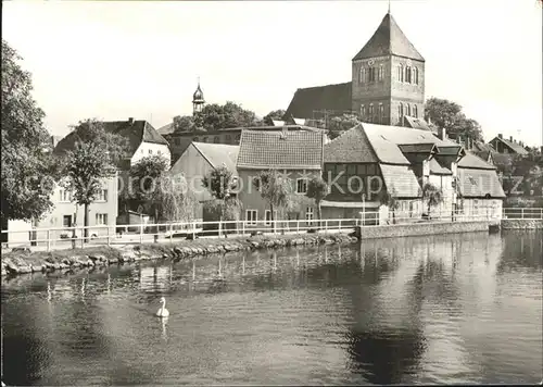 Teterow Mecklenburg Vorpommern am Muehlenteich Kat. Teterow