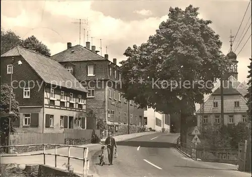 Walthersdorf Erzgebirge Strassenpartie Kat. Crottendorf Erzgebirge