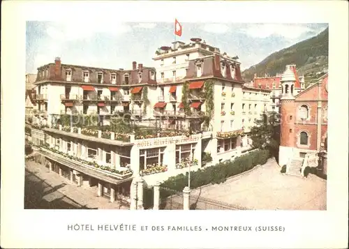 Montreux VD Hotel Helvetie  Kat. Montreux