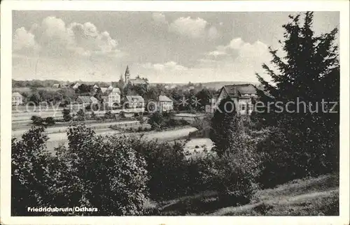 Friedrichsbrunn Harz Blick auf die Kirche Kat. Friedrichsbrunn