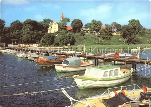 Altefaehr Ruegen Blick vom Segelhafen auf Altefaehr Kat. Altefaehr