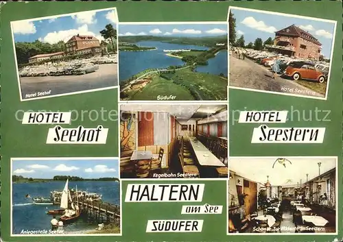 Haltern Hotel Seehof und Seestern  Suedufer  Kat. Haltern am See