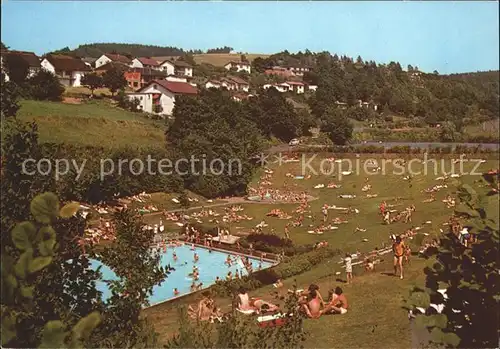 Kirchheim Hessen Schwimmbad Biedebachtal Kat. Kirchheim