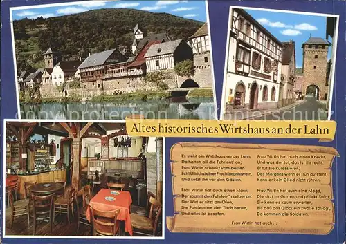 Dausenau Altes historisches Wirtshaus Kat. Dausenau