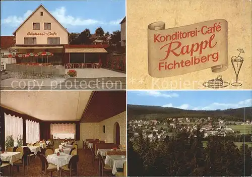 Fichtelberg Bayreuth Konditorei Cafe Rappl Kat. Fichtelberg