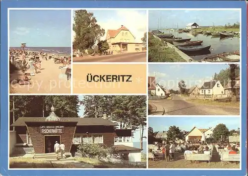 ueckeritz Usedom Fischerhuette Strand Kat. ueckeritz Usedom