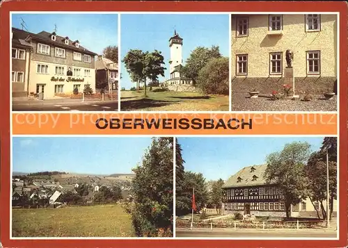 Oberweissbach Rathaus Froebeldenkmal Geburtshaus Friedrich Froebel Kat. Oberweissbach