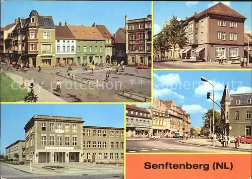 Senftenberg Niederlausitz Bahnhofstrasse HO Gaststaette Stadtcafe Ingenieurschule Ernst Thaelmann Kat. Senftenberg