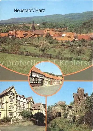 Neustadt Harz Baldusstrasse Kurhaus Haus Lebenswende Ruine Hohnstein Kat. Neustadt Harz