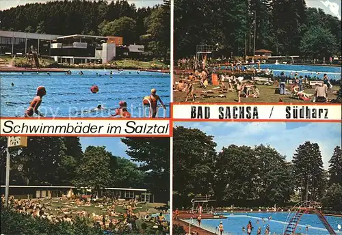 Bad Sachsa Harz Hallen und Freibad Kat. Bad Sachsa