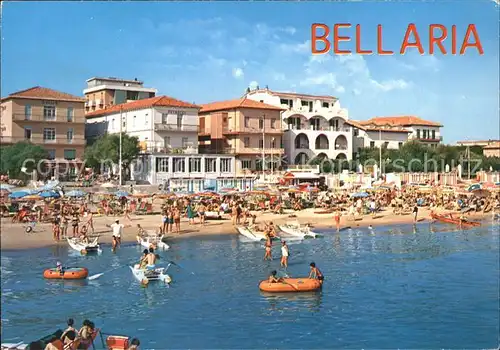 Bellaria Alberghi e spiaggia visti dal mare Kat. Rimini