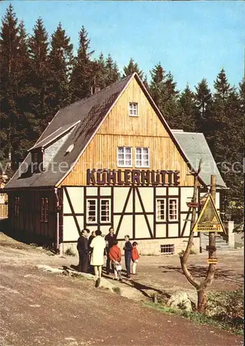 Sosa Erzgebirge Gaststaette Koehlerhuette Kat. Sosa