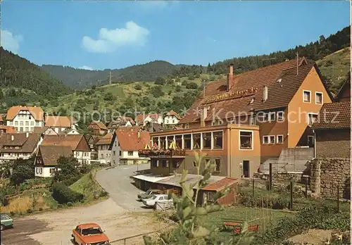 Gausbach Gasthaus Pension Waldhorn Murgtal Kat. Forbach